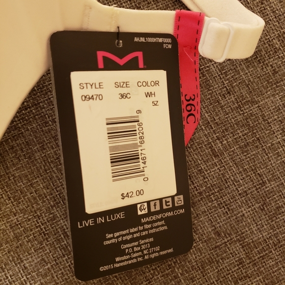 TWO Maidenform Demi coverage T-shirt bra 36C - Picture 5 of 5